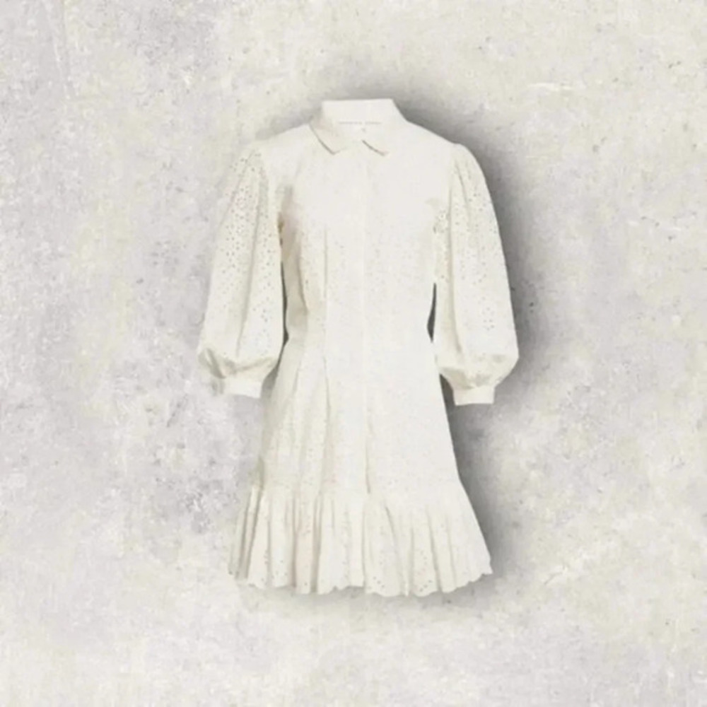 Veronica Beard White Killan Mini Dress Size 2 B787